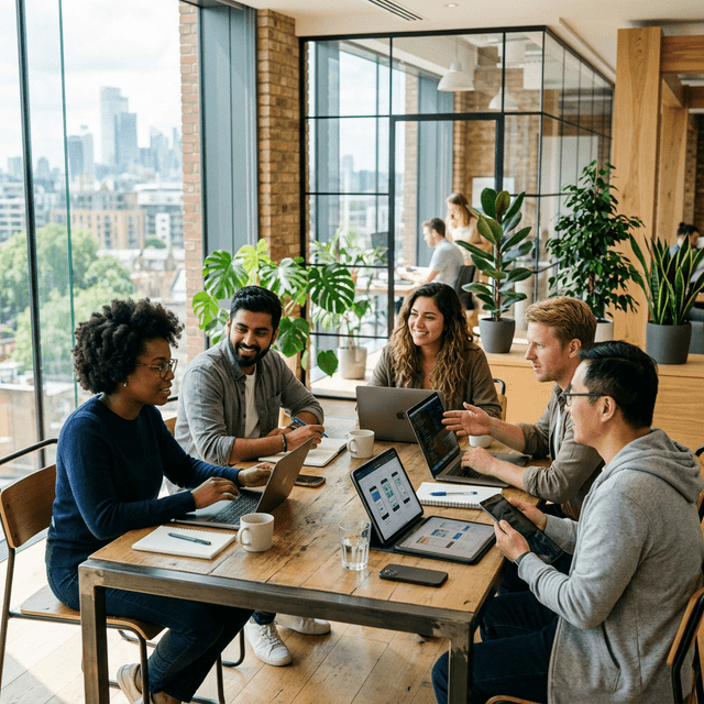 DigitalGeeks team collaborating